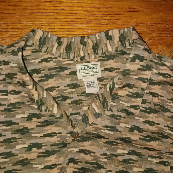 L.L. Bean Mens Cotton Short Sleeve Shirts 2XLT XXL Tall - Lot of 2. Gently used - Picture 7 of 8